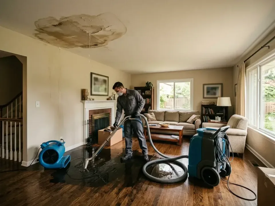 attic-pipe-burst-ceiling-drip-008 — frequently asked questions, Water Damage Restoration & Carpet Care in Fairbury, IL